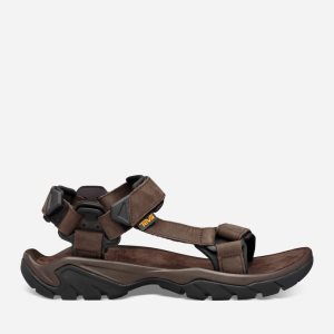 Teva Terra Fi 5 Universal Leather Miesten kahvi Sandaalit